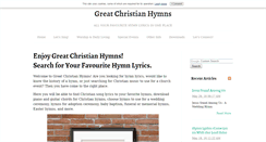 Desktop Screenshot of greatchristianhymns.com