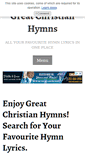 Mobile Screenshot of greatchristianhymns.com