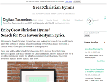 Tablet Screenshot of greatchristianhymns.com